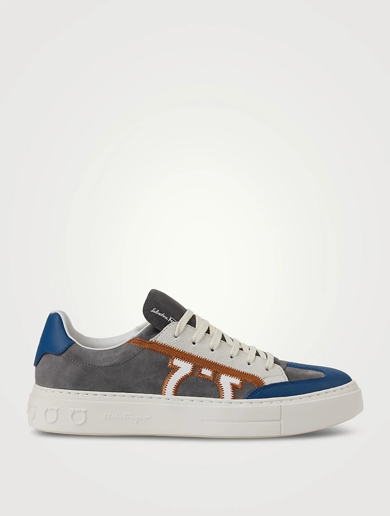 Gancini Suede Sneakers