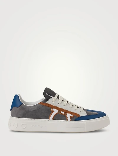Gancini Suede Sneakers