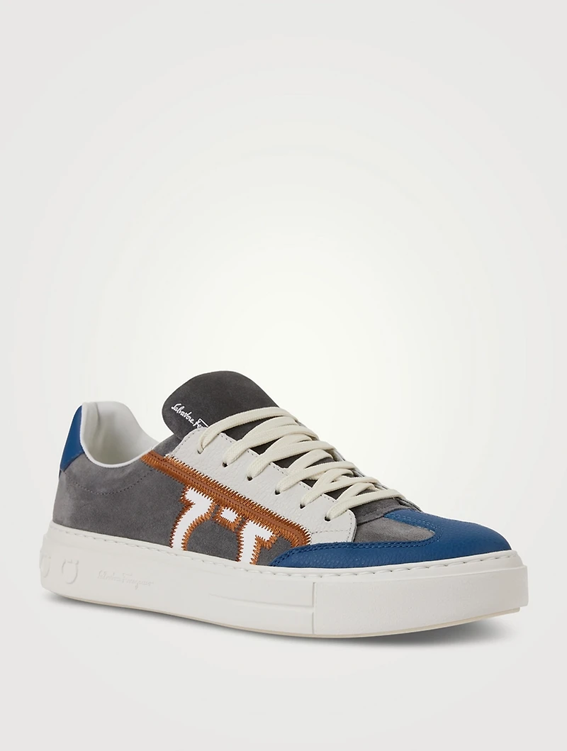Gancini Suede Sneakers