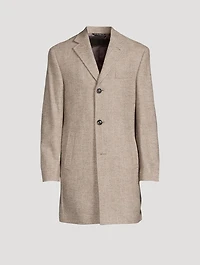Wesley Wool And Silk Top Coat