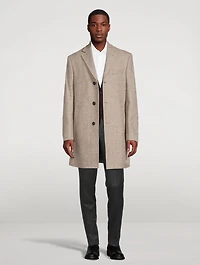 Wesley Wool And Silk Top Coat