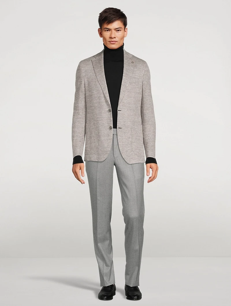 Yves Wool Slim-Fit Pants