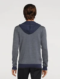 Merino Wool Long-Sleeve Sweater With Hood