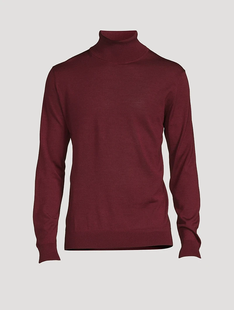 Melville Wool Silk And Cashmere Long-Sleeve Polo