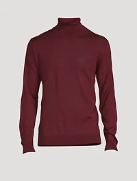 Melville Wool Silk And Cashmere Long-Sleeve Polo
