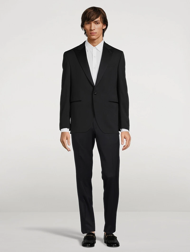 Elwood Wool Peak Lapel Tuxedo Jacket