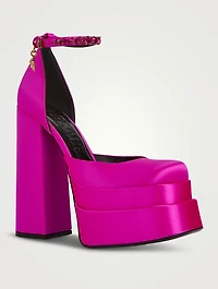 Medusa Aevitas Satin Platform Pumps