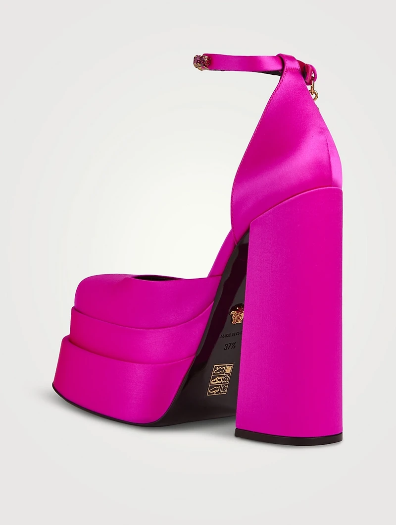 Medusa Aevitas Satin Platform Pumps