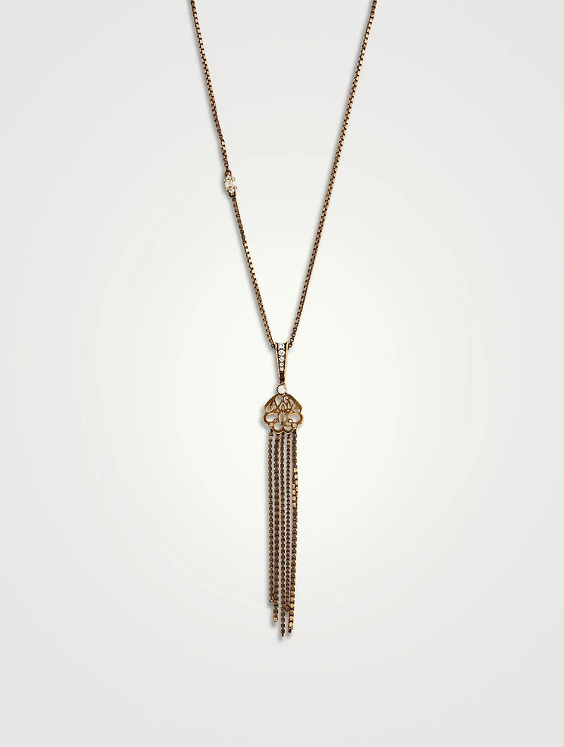 Seal Pendant Necklace With Crystals