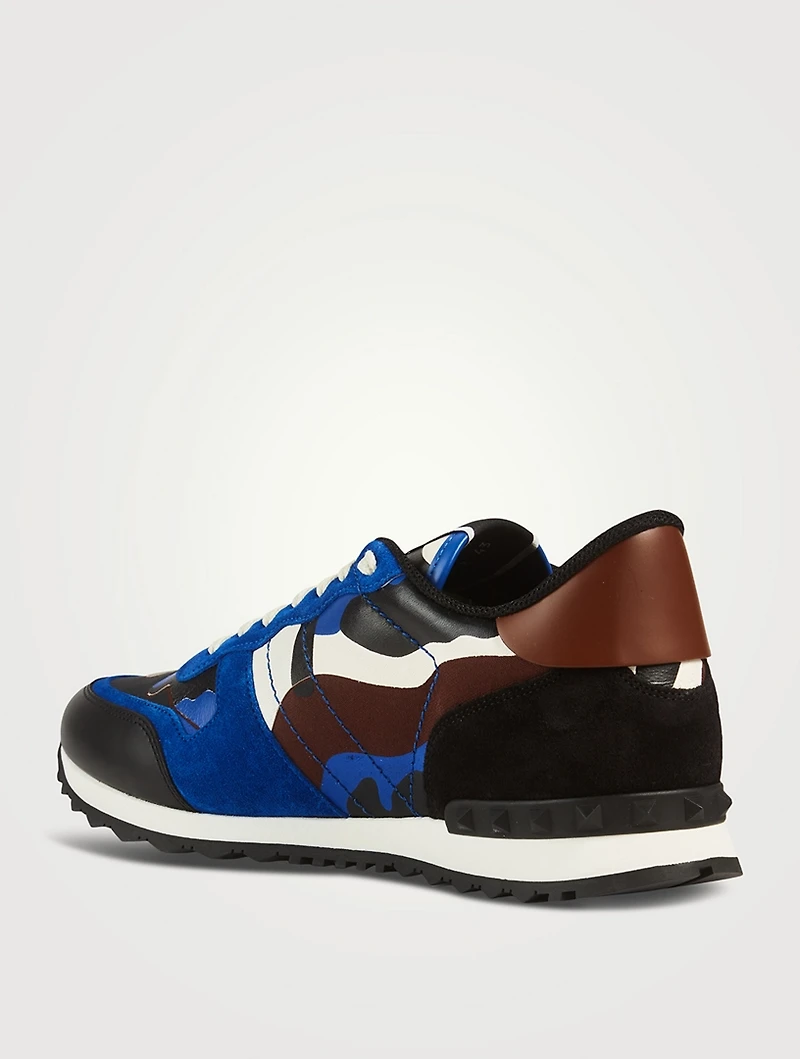 Rockrunner Leather Camouflage Sneakers