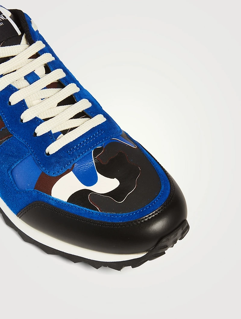 Rockrunner Leather Camouflage Sneakers
