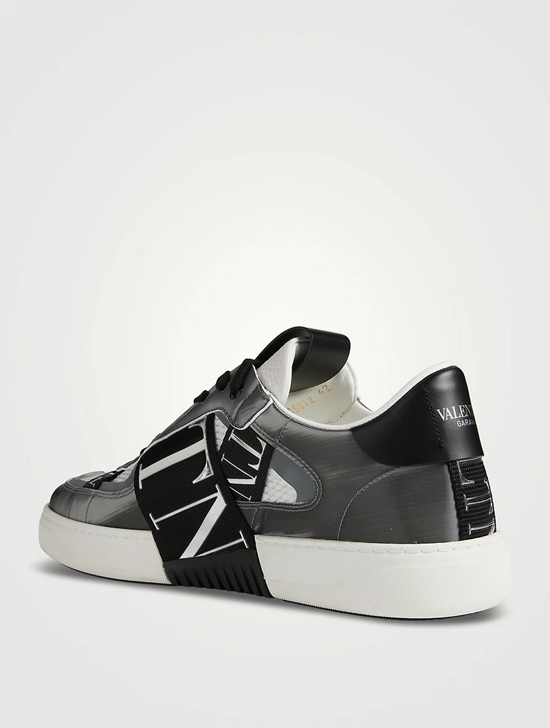 VL7N Leather Low-Top Sneakers With Bands
