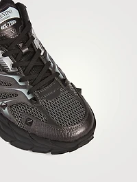 MS-2960 Leather Mixed Low-Top Sneakers