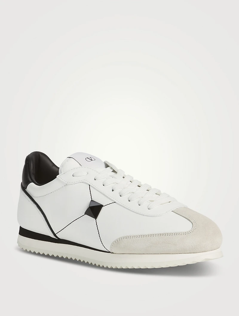Stud Leather Sneakers