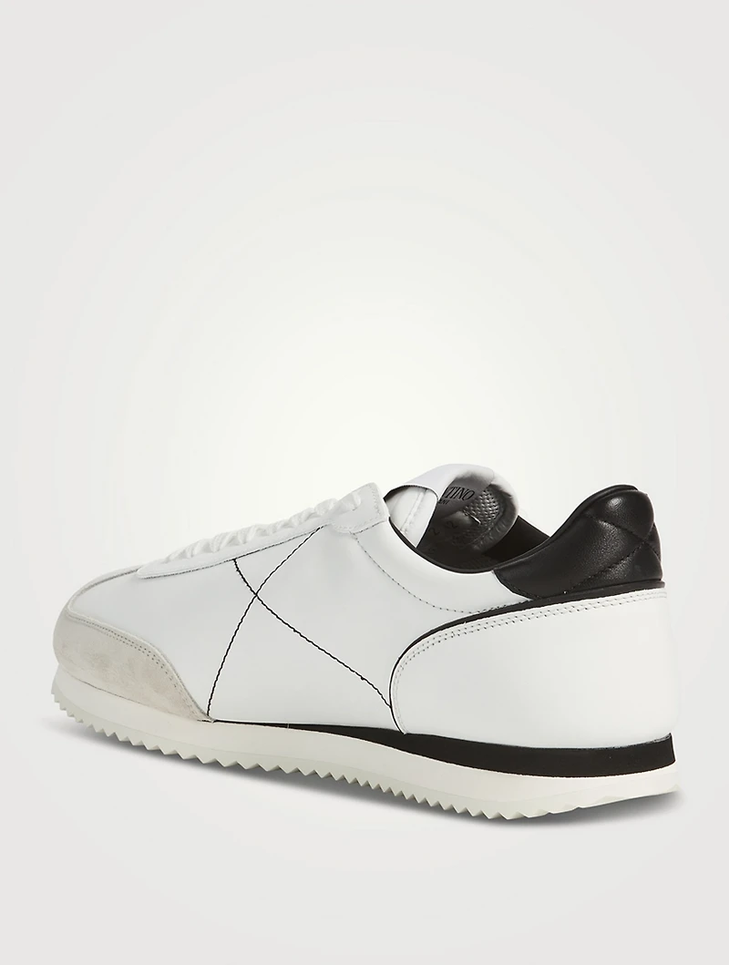 Stud Leather Sneakers