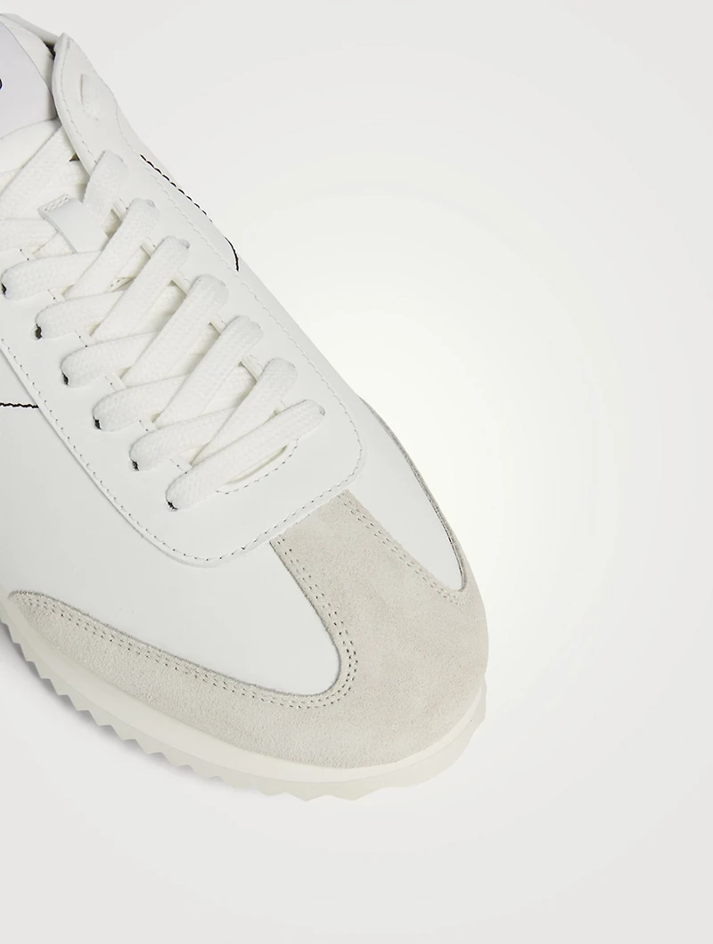 Stud Leather Sneakers