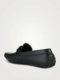 Roman Stud Leather Driver Shoes