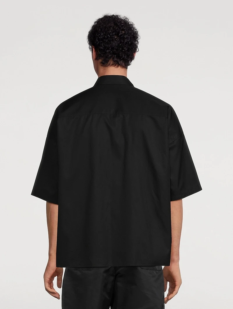 Cotton Short-Sleeve Shirt With Logo