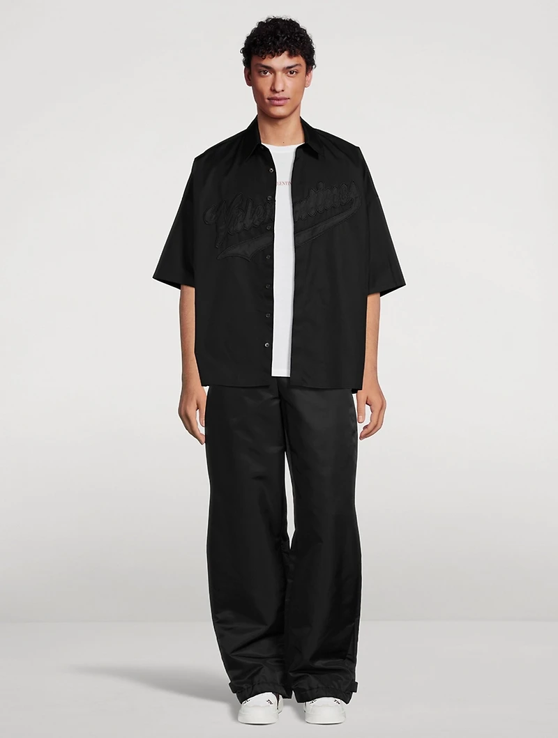 Cotton Short-Sleeve Shirt With Logo