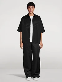 Cotton Short-Sleeve Shirt With Logo