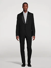 Mohair And Wool Smoking Jacket