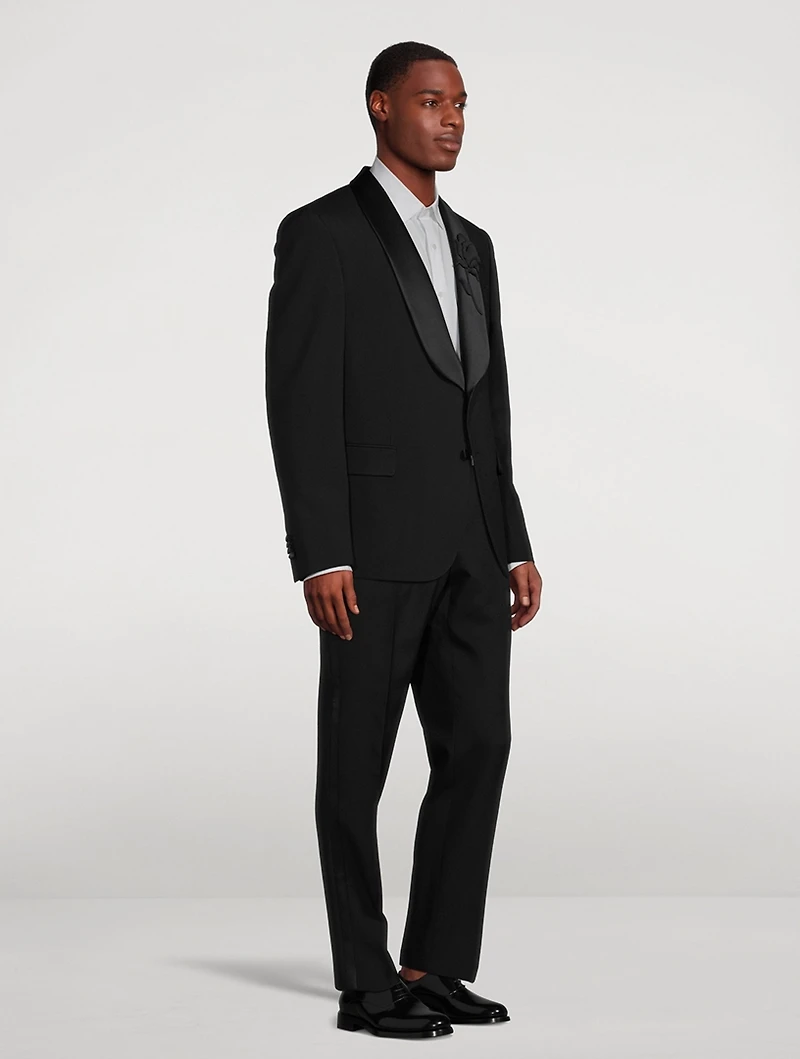 Mohair And Wool Smoking Jacket
