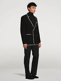 VLOGO Bouclé Wool Double-Breasted Jacket