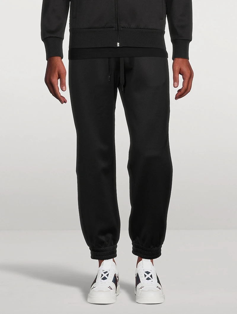 Jersey Jogger Pants With Untitled Studs