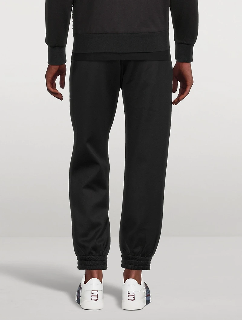 Jersey Jogger Pants With Untitled Studs