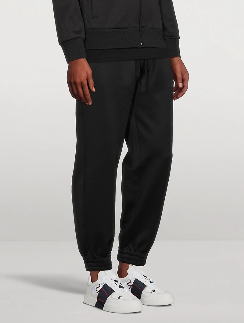 Jersey Jogger Pants With Untitled Studs