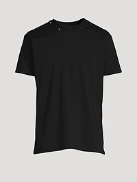 Cotton T-Shirt With Untitled Studs