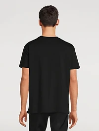 Cotton T-Shirt With Untitled Studs