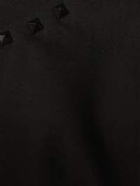 Cotton T-Shirt With Untitled Studs