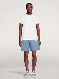 Cotton Shorts With Patch