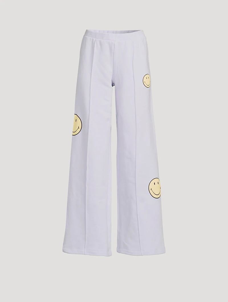 Smiley® Vibes Wide-Leg Joggers