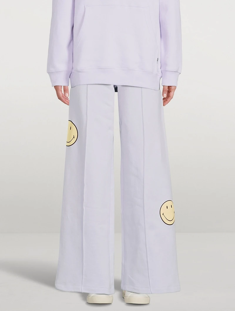 Smiley® Vibes Wide-Leg Joggers