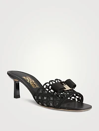 Glo Vara Bow Crystal Lace Mules