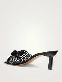 Glo Vara Bow Crystal Lace Mules
