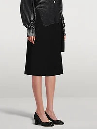 Double Gancini Leather Pumps