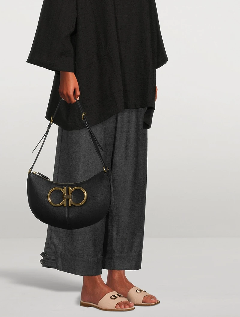 Leather Slide Sandals