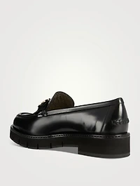 Gancini Leather Loafers