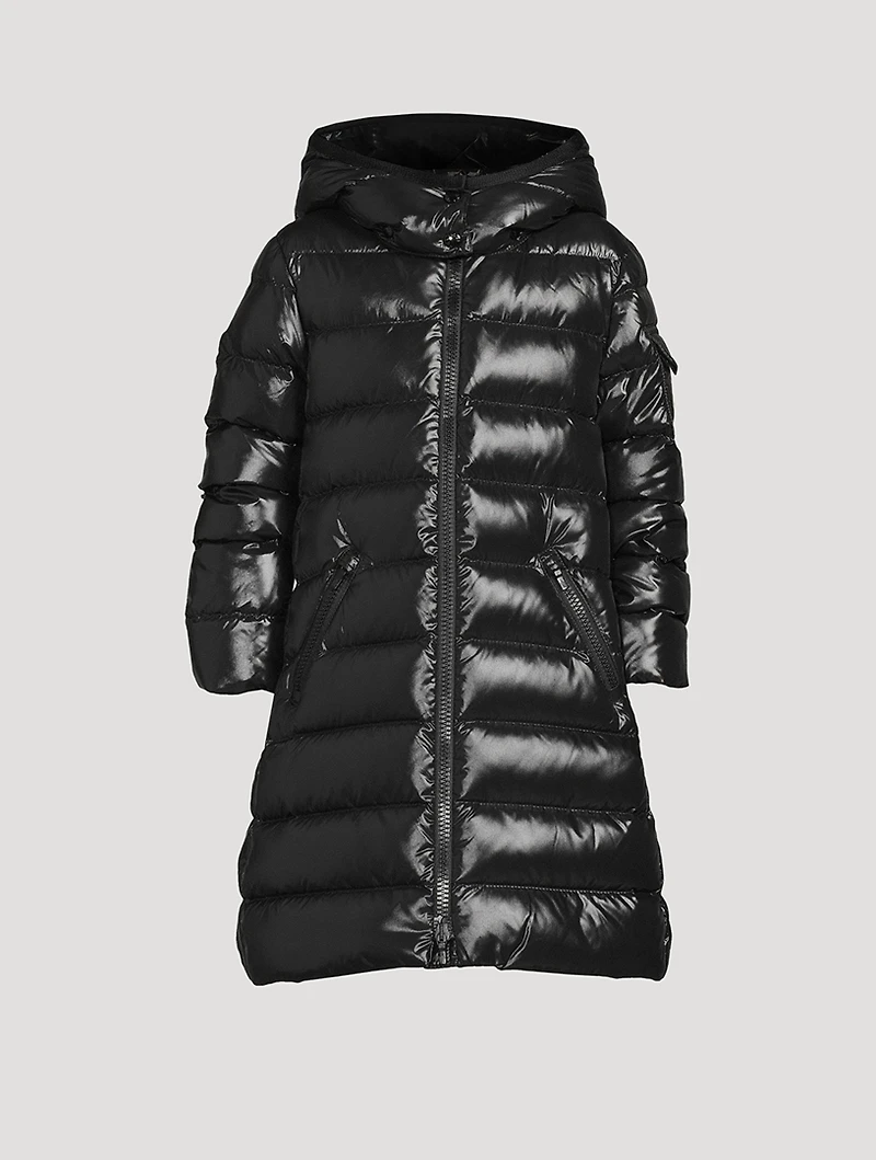 Moka Long Down Jacket With Hood