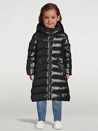 Moka Long Down Jacket With Hood