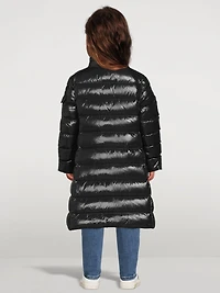 Moka Long Down Jacket With Hood