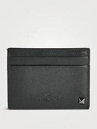 Rockstud Leather Card Holder