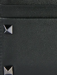 Rockstud Leather Card Holder