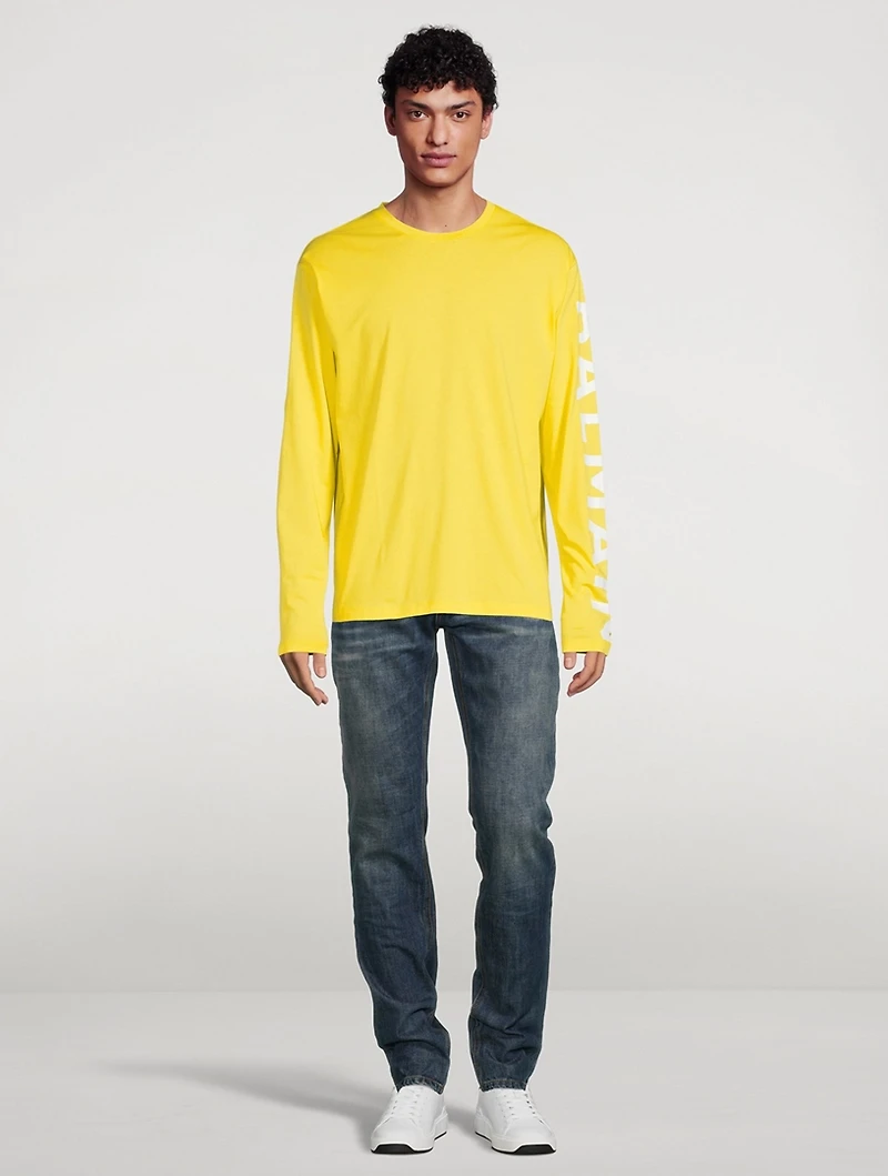 Cotton Long-Sleeve T-Shirt With Logo