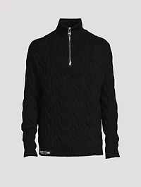 Wool And Nylon Chunky Sweater