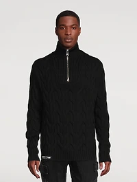 Wool And Nylon Chunky Sweater