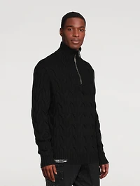 Wool And Nylon Chunky Sweater